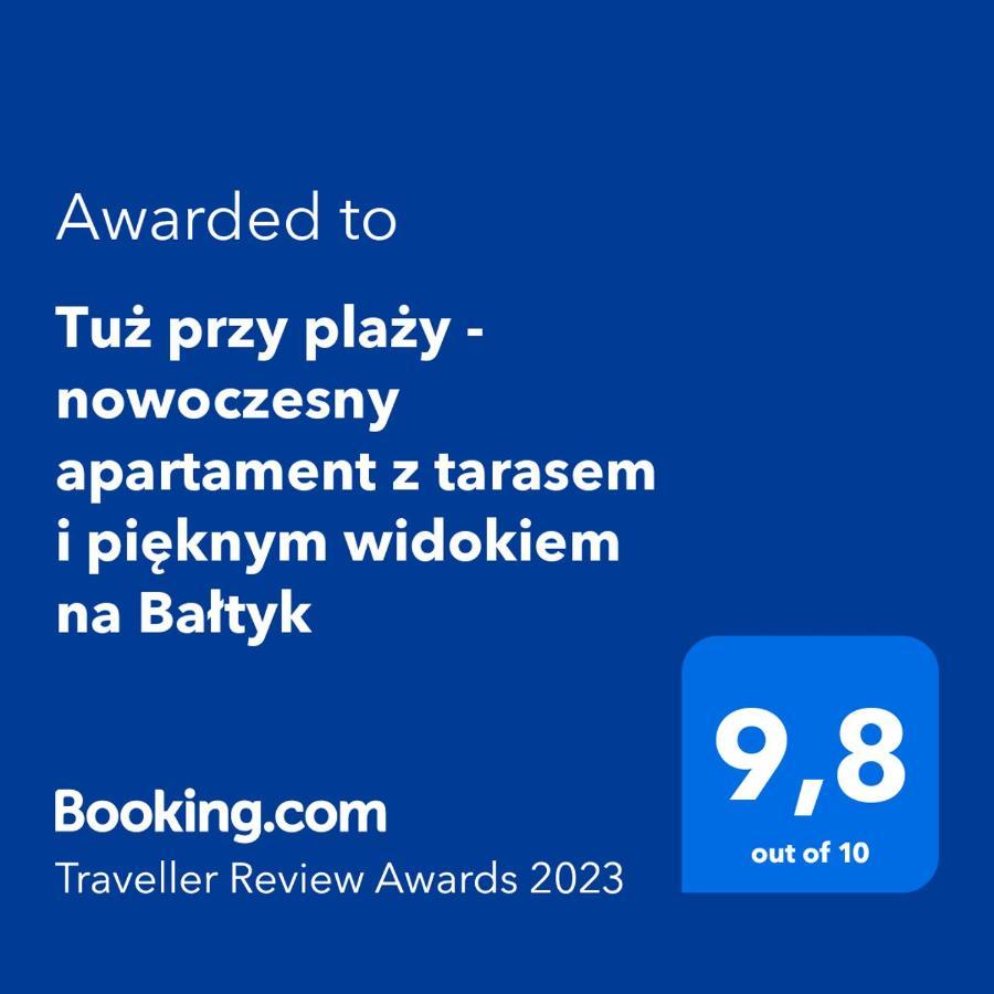 Tuz Przy Plazy - Nowoczesny Apartament Z Tarasem I Pieknym Widokiem Na Baltyk Mielno  Luaran gambar